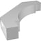 Ekena Millwork 5 1/2-in. W x 30-in. D x 36-in. H Merced Architectural Grade PVC Knee Brace BRCP055X30X36MRC - alternate 4